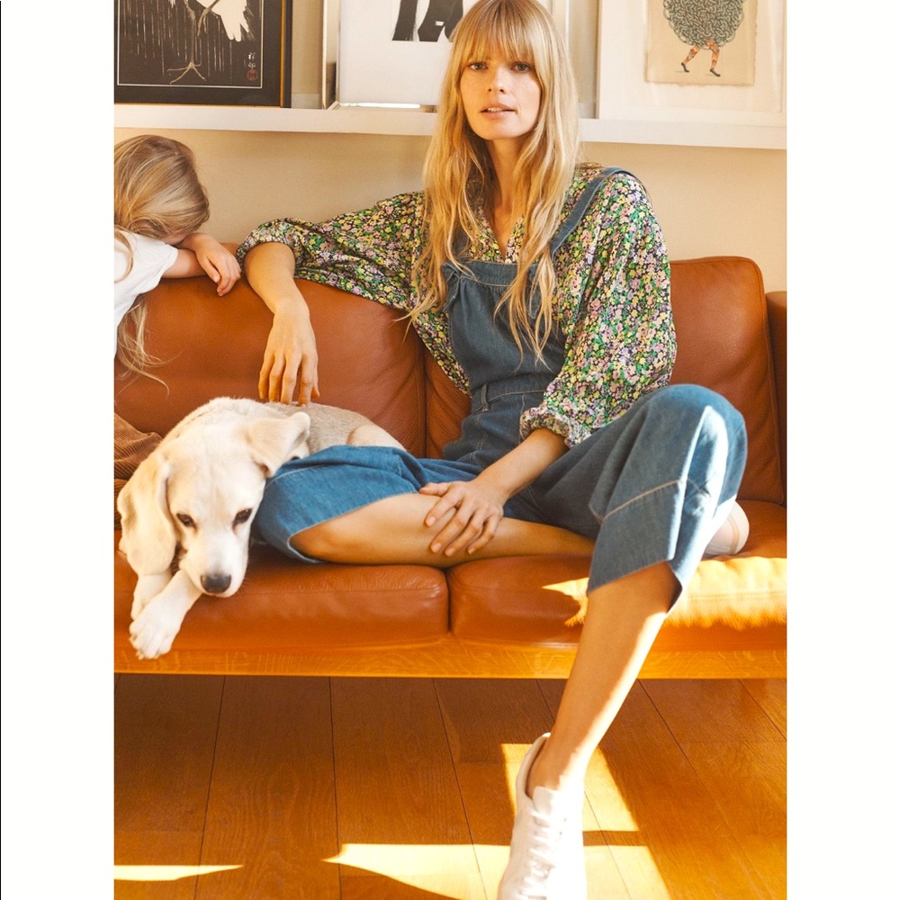 Anthropologie Maeve Ashleigh Puff-Sleeved Buttondown